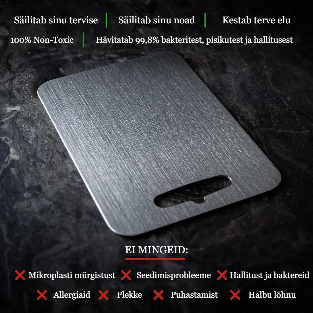 PureTitan® Titaaniumist Lõikelaud